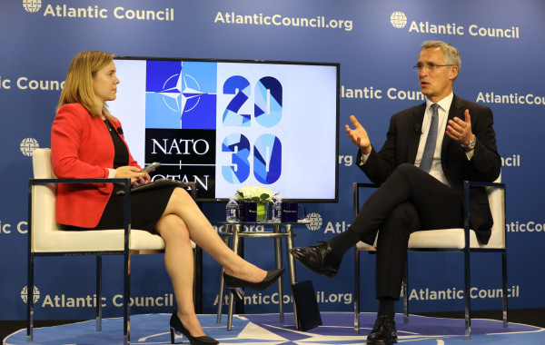 ©NATO. NATO Secretary General Jens Stoltenberg at an event hosted by the Atlantic Council.