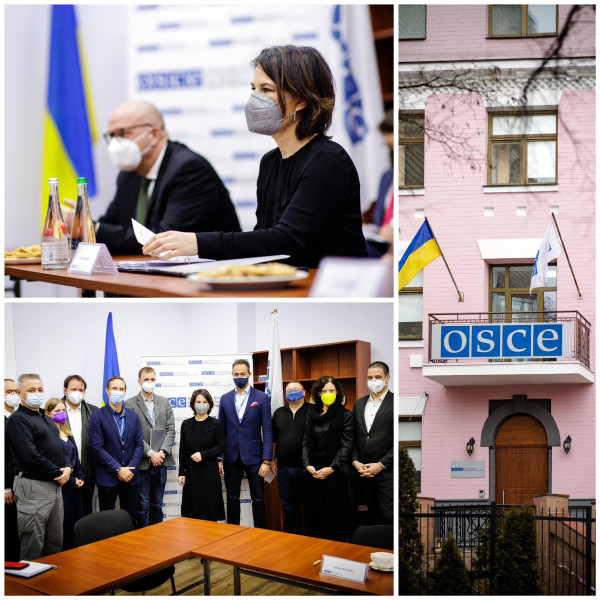 BM Baerbock besucht OSCE SMM Hauptquartier