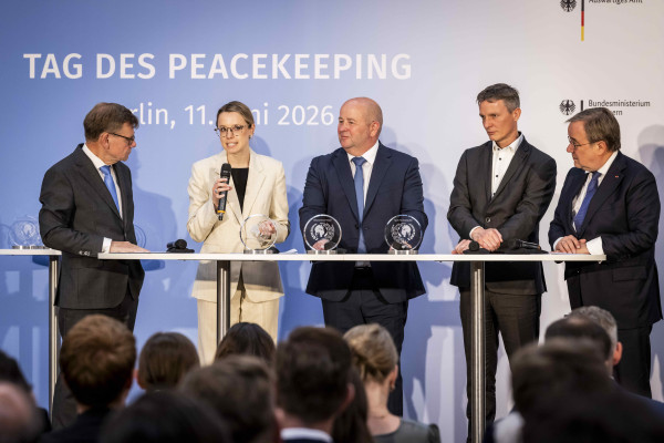 Gesprächsrunde beim Tag des Peacekeeping